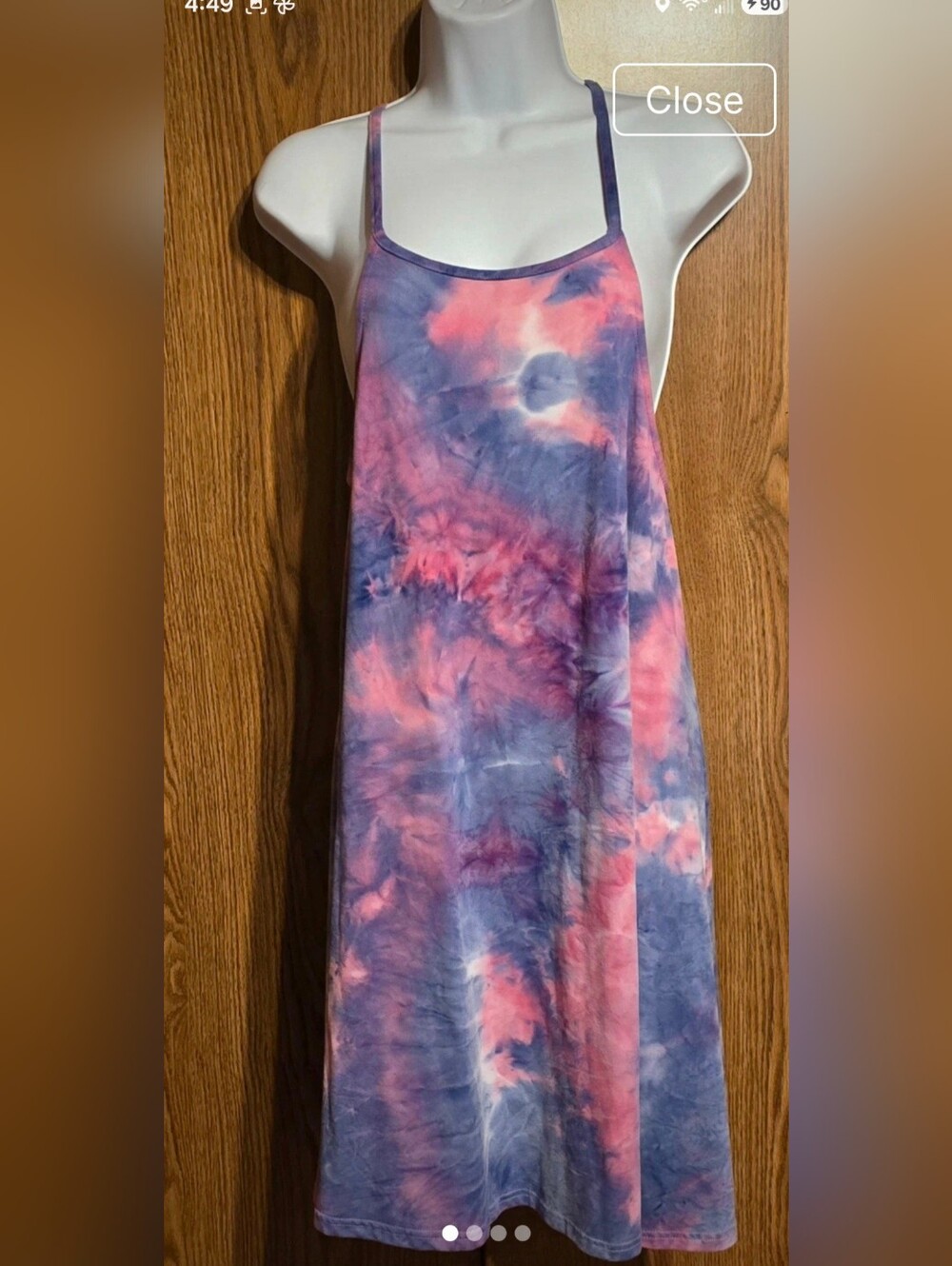 India Boutique Pink and Purple Tie-Dye Maxi Dress